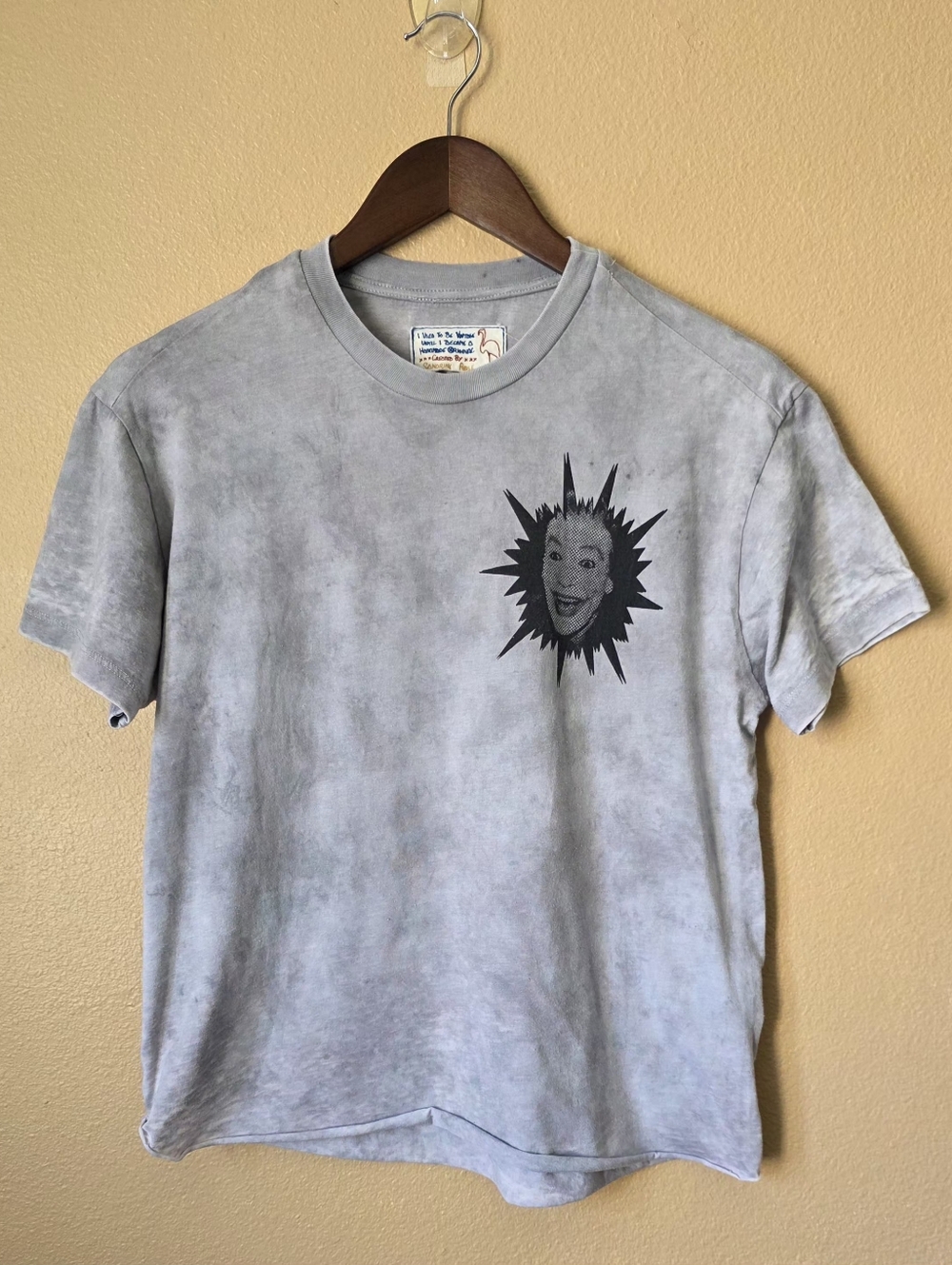 Sandrine Rose Free People Joker  T-Shirt Size Medium Distressed Streetwear Art